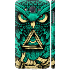 Чехол на Samsung Galaxy J7 J700H Сова Арт-тату (3971c-101)