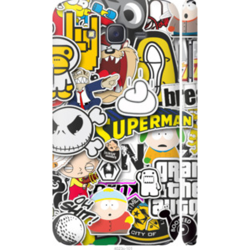 Чехол на Samsung Galaxy J7 J700H Popular logos (4023c-101)