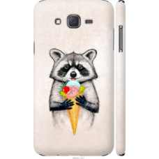 Чехол на Samsung Galaxy J7 J700H Енотик с мороженым (4602c-101)