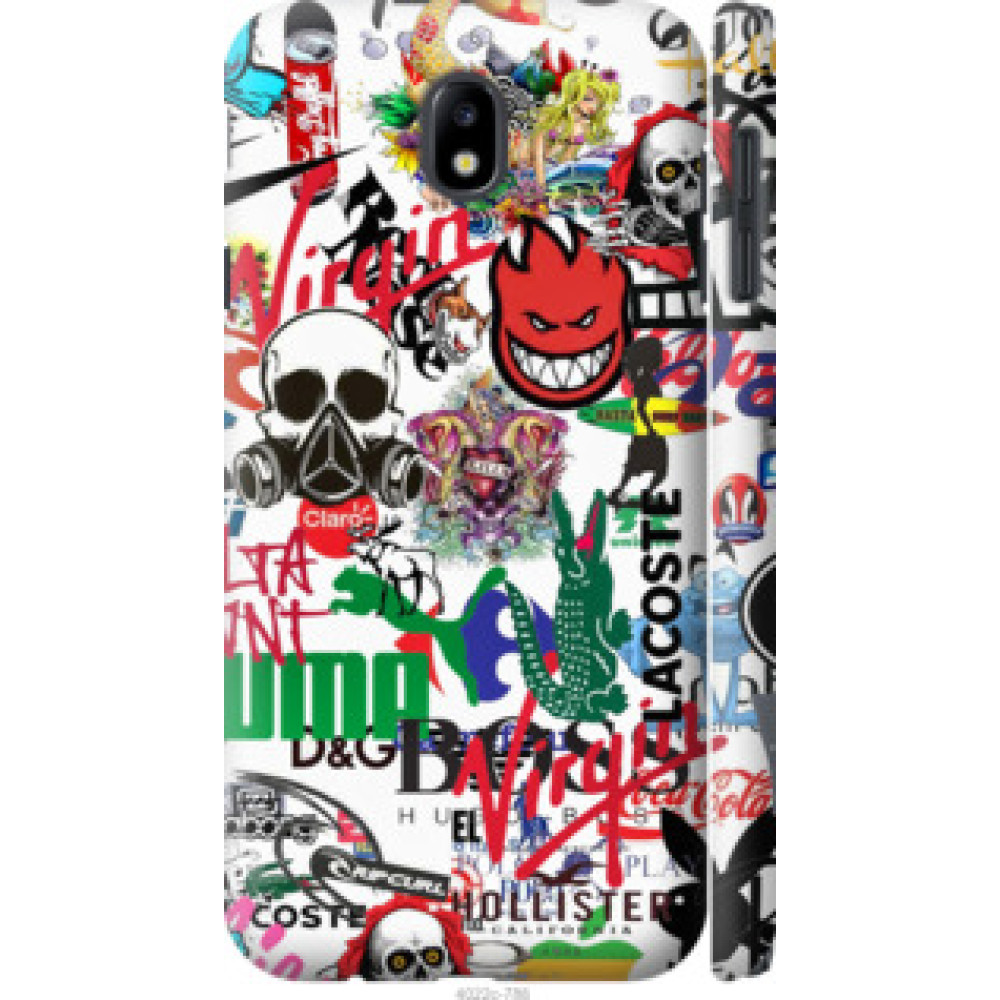 Чехол на Samsung Galaxy J7 J730 (2017) Many different logos (4022c-786)