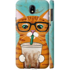 Чехол на Samsung Galaxy J7 J730 (2017) Зеленоглазый кот в очках (4054c-786)