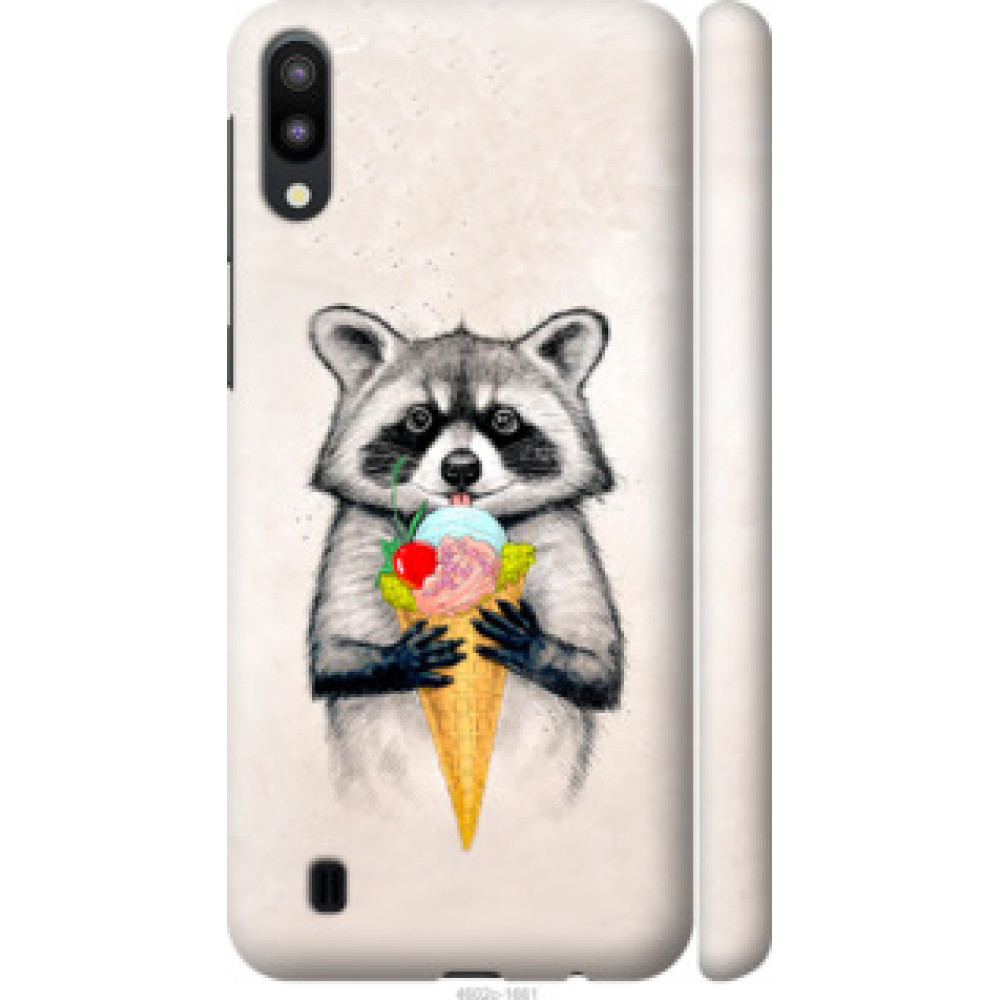 Чехол на Samsung Galaxy M10 Енотик с мороженым (4602c-1661)