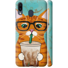 Чехол на Samsung Galaxy M20 Зеленоглазый кот в очках (4054c-1660)