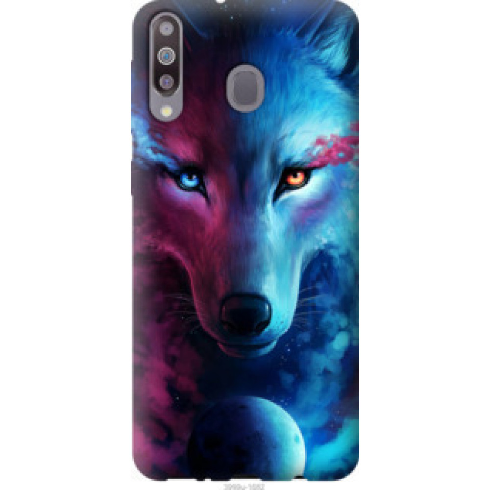 Чехол на Samsung Galaxy A40s A3050 Арт-волк (3999u-2058)