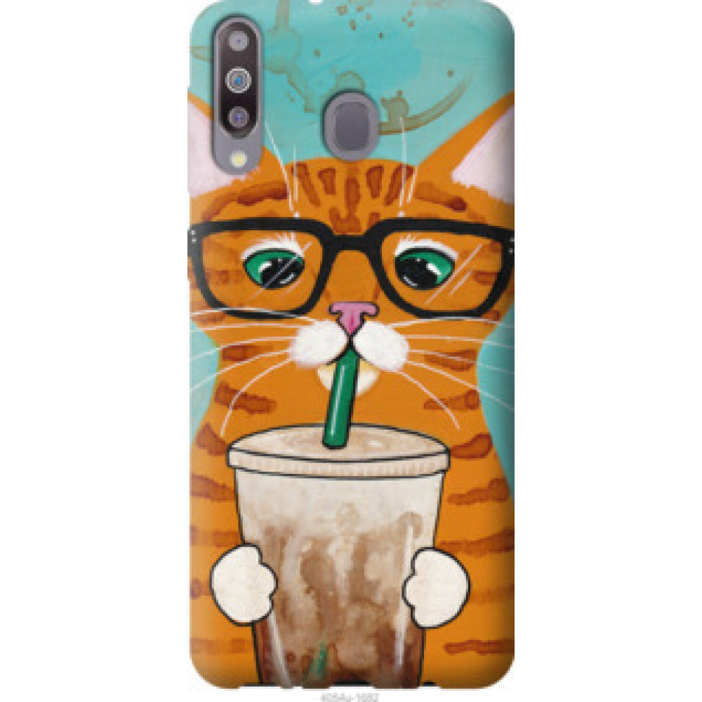Чехол на Samsung Galaxy M30 Зеленоглазый кот в очках (4054u-1682)