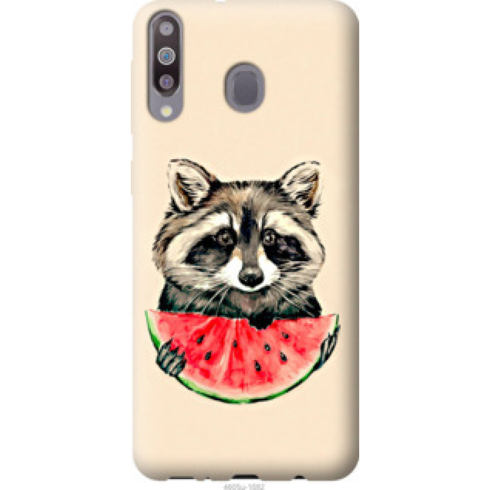 Чехол на Samsung Galaxy A40s A3050 Енотик с арбузом (4605u-2058)