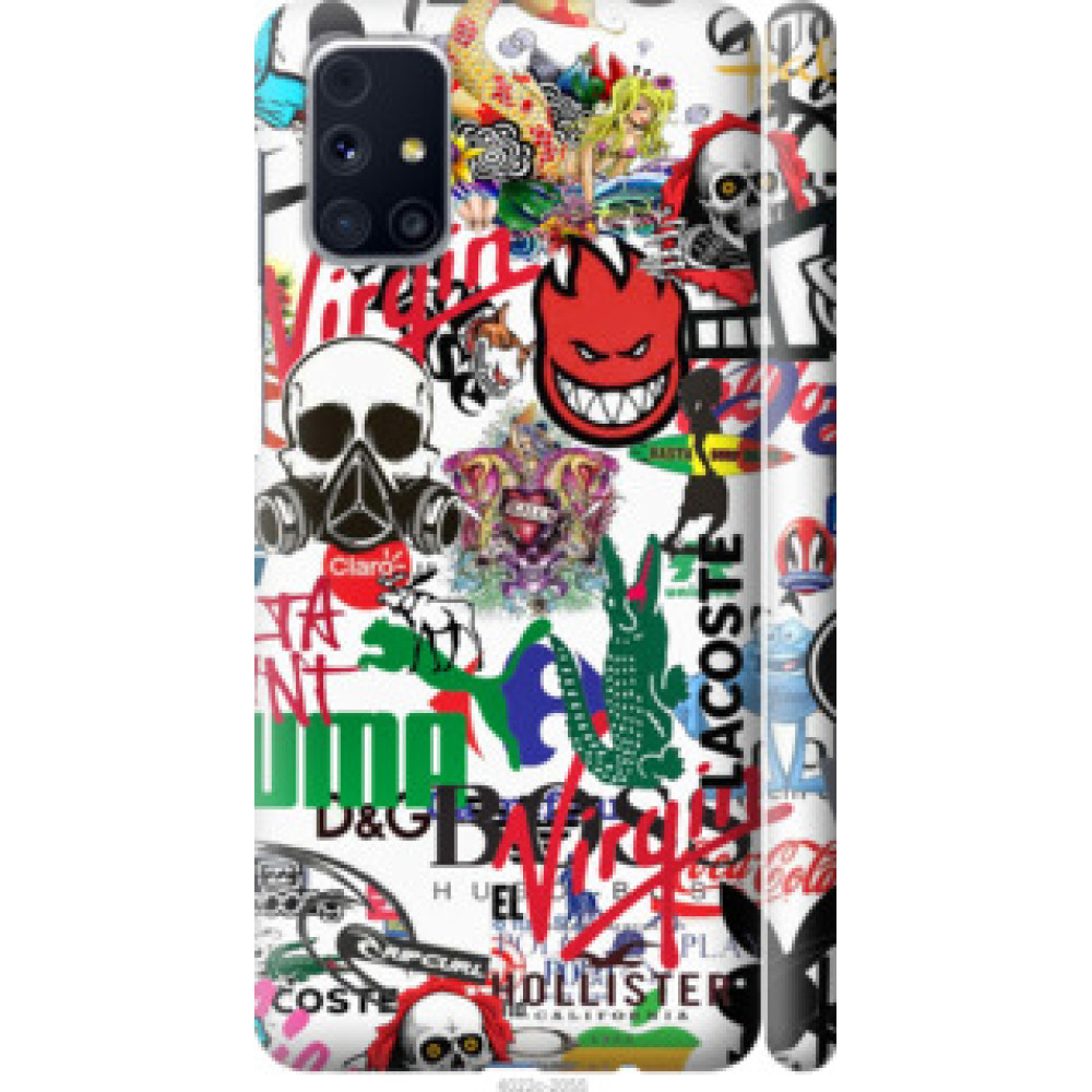 Чохол на Samsung Galaxy M31s M317F Many different logos (4022c-2055)