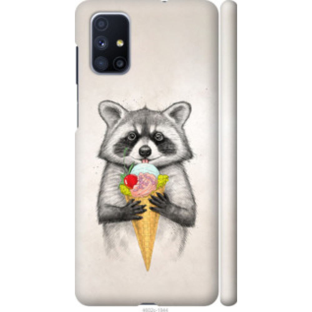 Чохол на Samsung Galaxy M51 M515F Енотик с мороженым (4602c-1944)