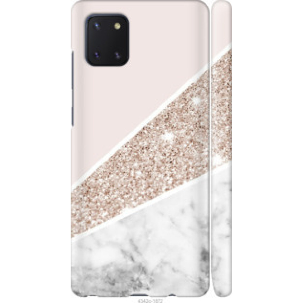 Чехол на Samsung Galaxy Note 10 Lite Пастельный мрамор (4342c-1872)