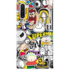 Чехол на Samsung Galaxy Note 10 Popular logos (4023c-1718)