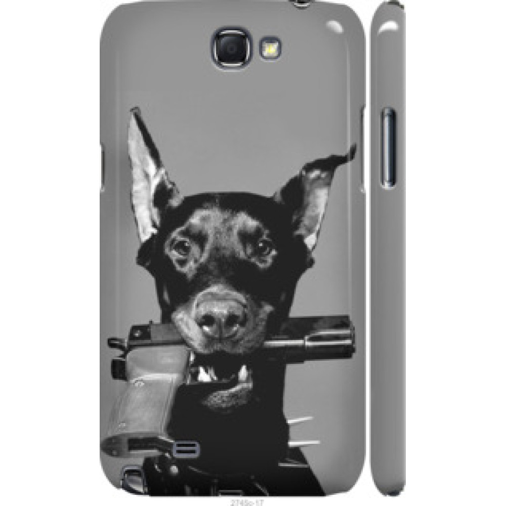 Чехол на Samsung Galaxy Note 2 N7100 Доберман (2745c-17)