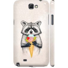 Чехол на Samsung Galaxy Note 2 N7100 Енотик с мороженым (4602c-17)