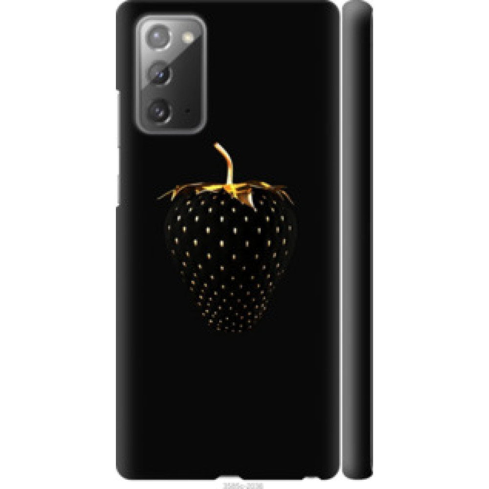 Чехол на Samsung Galaxy Note 20 Черная клубника (3585c-2036)