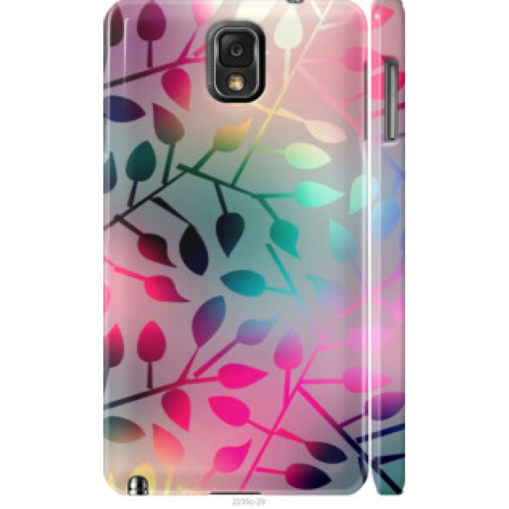 Чехол на Samsung Galaxy Note 3 N9000 Листья (2235c-29)