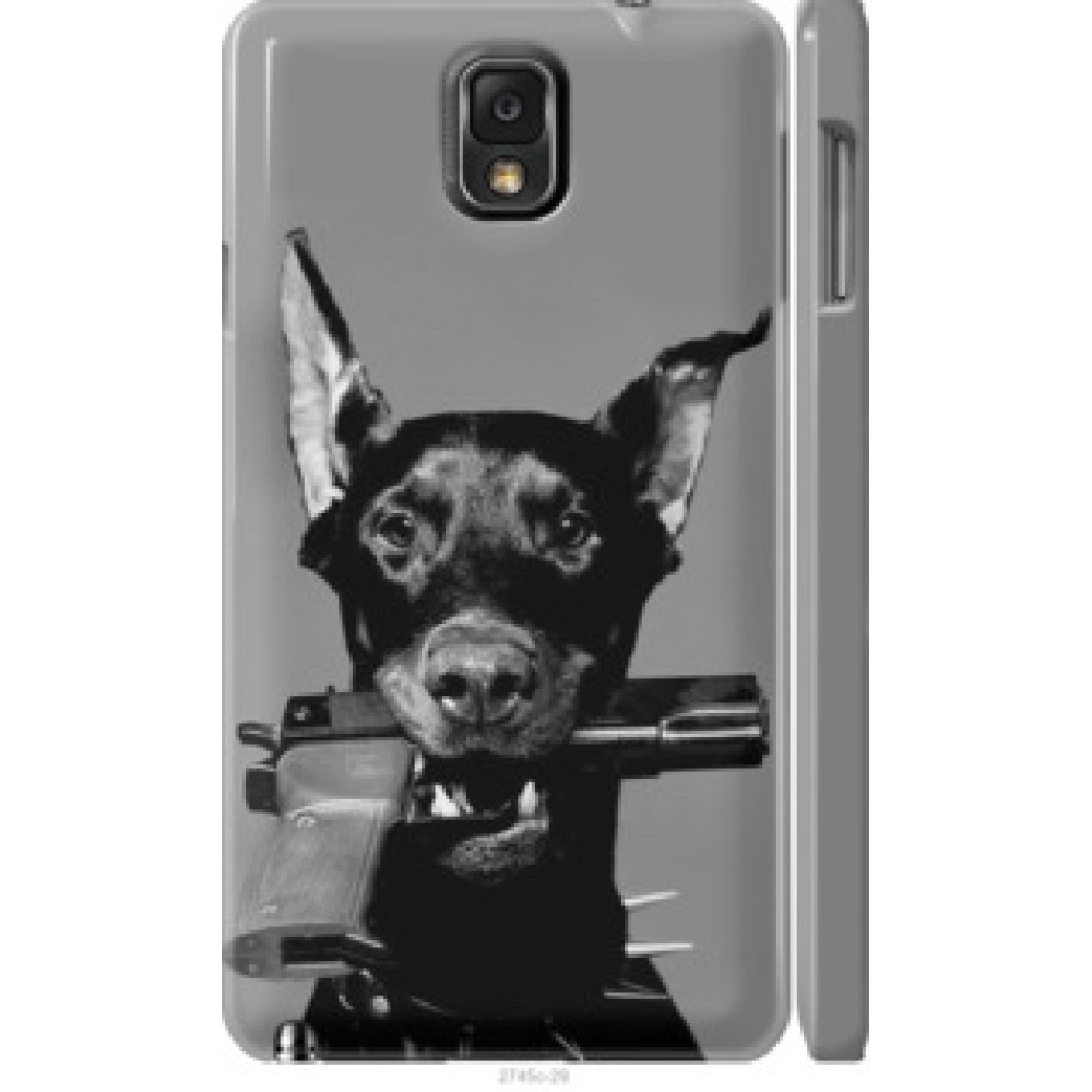 Чехол на Samsung Galaxy Note 3 N9000 Доберман (2745c-29)