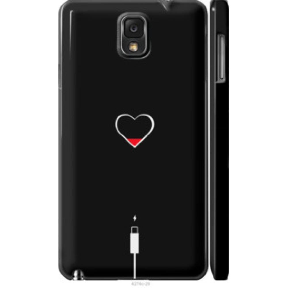 Чехол на Samsung Galaxy Note 3 N9000 Подзарядка сердца (4274c-29)