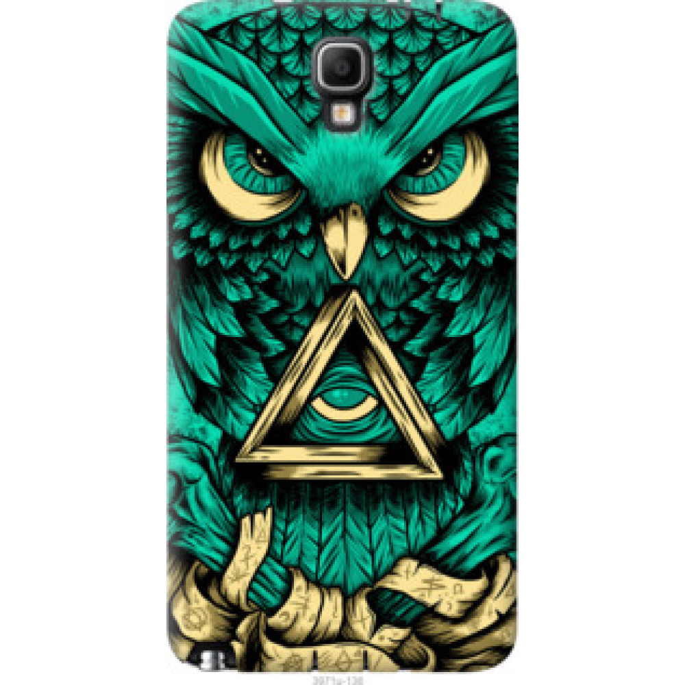 Чехол на Samsung Galaxy Note 3 Neo N7505 Сова Арт-тату (3971u-136)