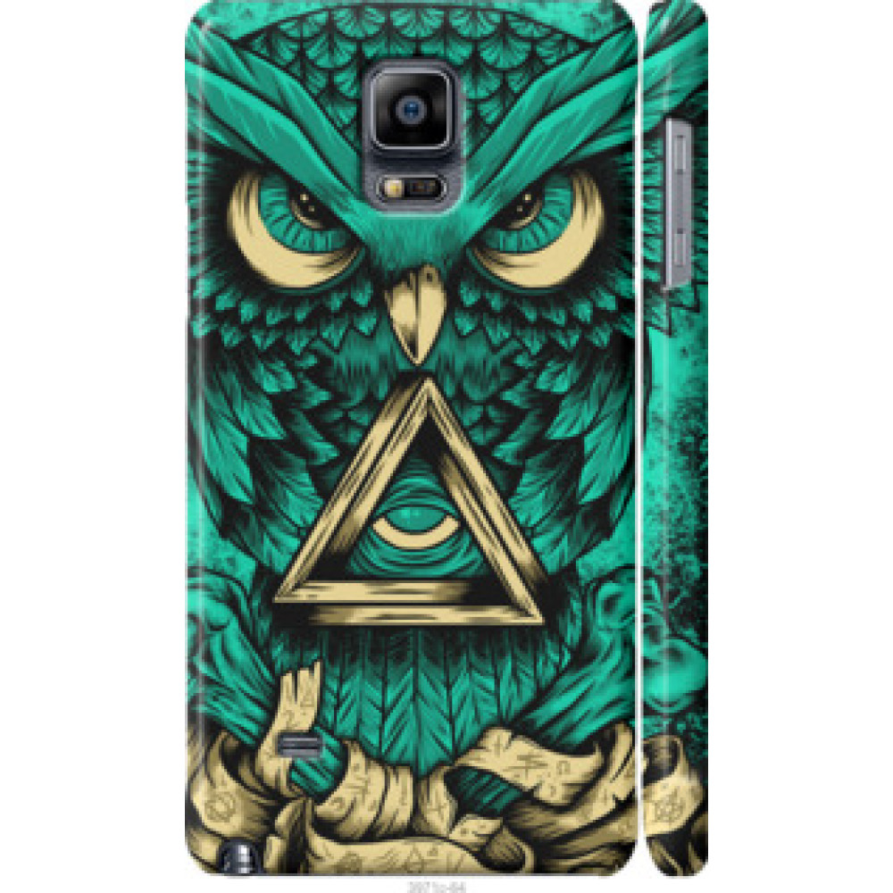 Чехол на Samsung Galaxy Note 4 N910H Сова Арт-тату (3971c-64)