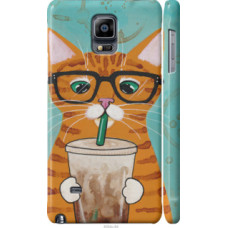 Чехол на Samsung Galaxy Note 4 N910H Зеленоглазый кот в очках (4054c-64)