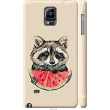 Чехол на Samsung Galaxy Note 4 N910H Енотик с арбузом (4605c-64)