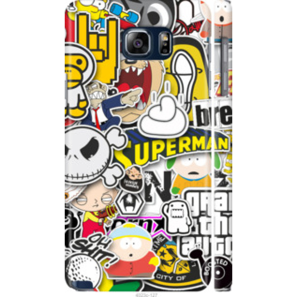 Чехол на Samsung Galaxy Note 5 N920C Popular logos (4023c-127)