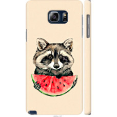 Чехол на Samsung Galaxy Note 5 N920C Енотик с арбузом (4605c-127)