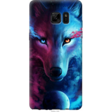 Чехол на Samsung Galaxy Note 7 Duos N930F Арт-волк (3999u-346)