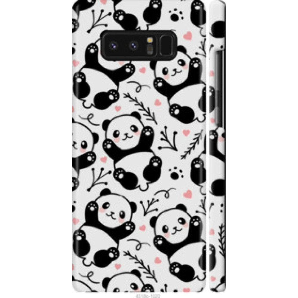 Чохол на Samsung Galaxy Note 8 Панды (4318c-1020)
