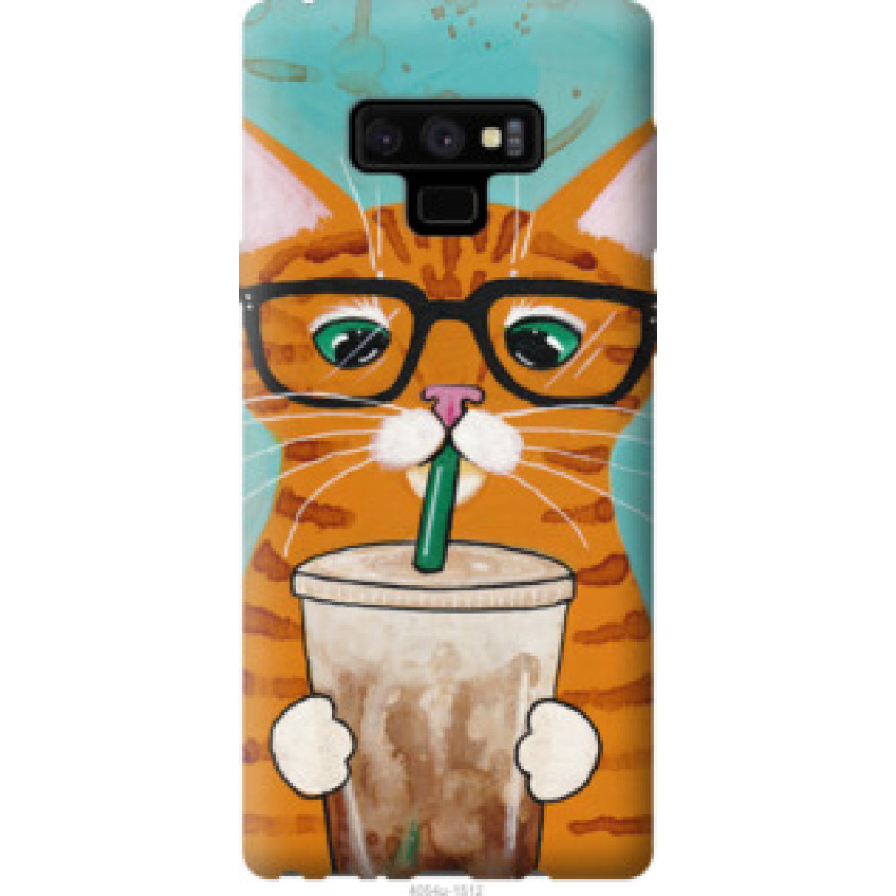 Чохол на Samsung Galaxy Note 9 N960F Зеленоглазый кот в очках (4054u-1512)
