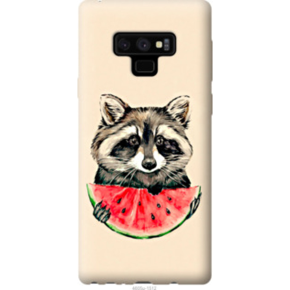 Чохол на Samsung Galaxy Note 9 N960F Енотик с арбузом (4605u-1512)