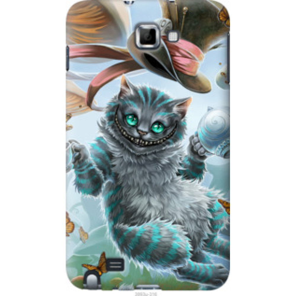 Чехол на Samsung Galaxy Note i9220 Чеширский кот 2 (3993u-316)