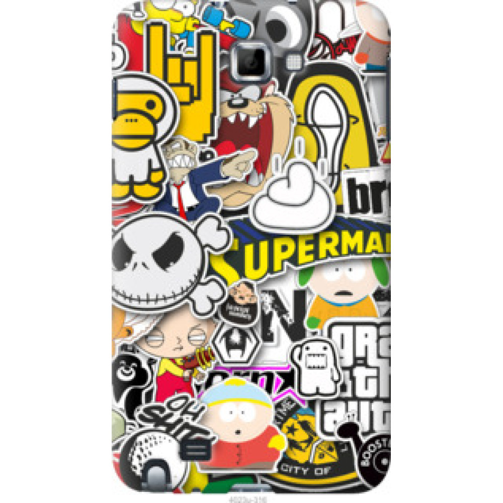 Чехол на Samsung Galaxy Note i9220 Popular logos (4023u-316)