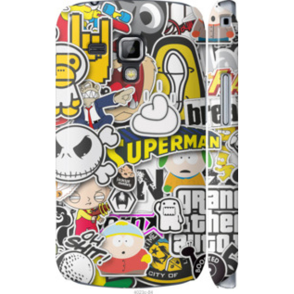 Чехол на Samsung Galaxy S Duos s7562 Popular logos (4023c-84)