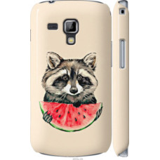 Чехол на Samsung Galaxy S Duos s7562 Енотик с арбузом (4605c-84)