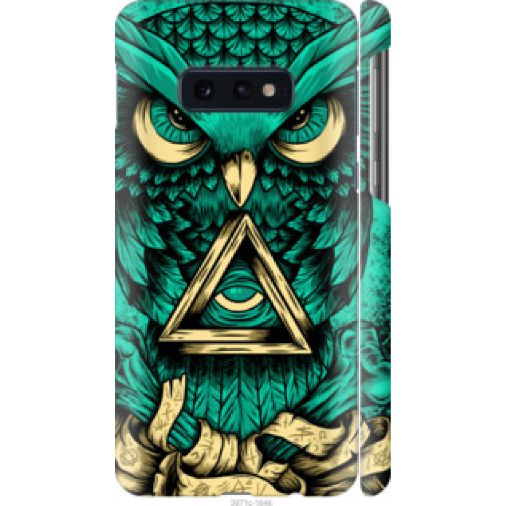 Чехол на Samsung Galaxy S10e Сова Арт-тату (3971c-1646)