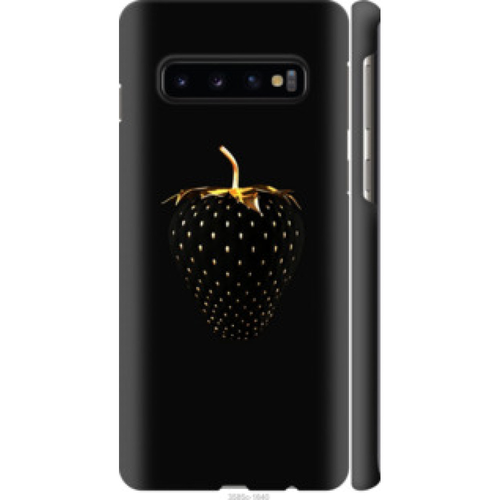Чехол на Samsung Galaxy S10 Черная клубника (3585c-1640)