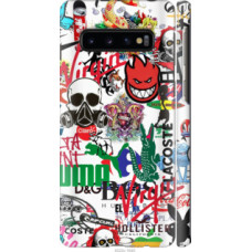 Чехол на Samsung Galaxy S10 Many different logos (4022c-1640)