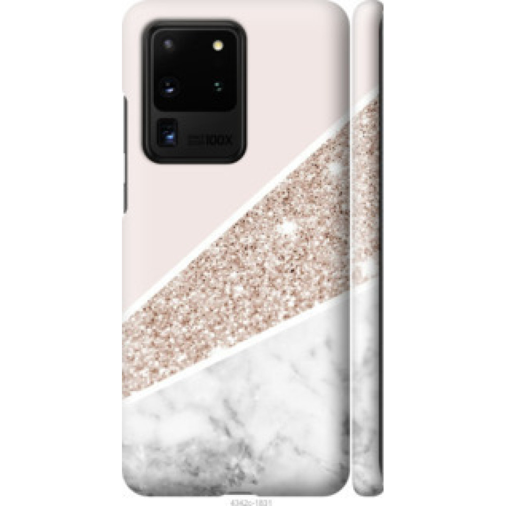 Чохол на Samsung Galaxy S20 Ultra Пастельный мрамор (4342c-1831)