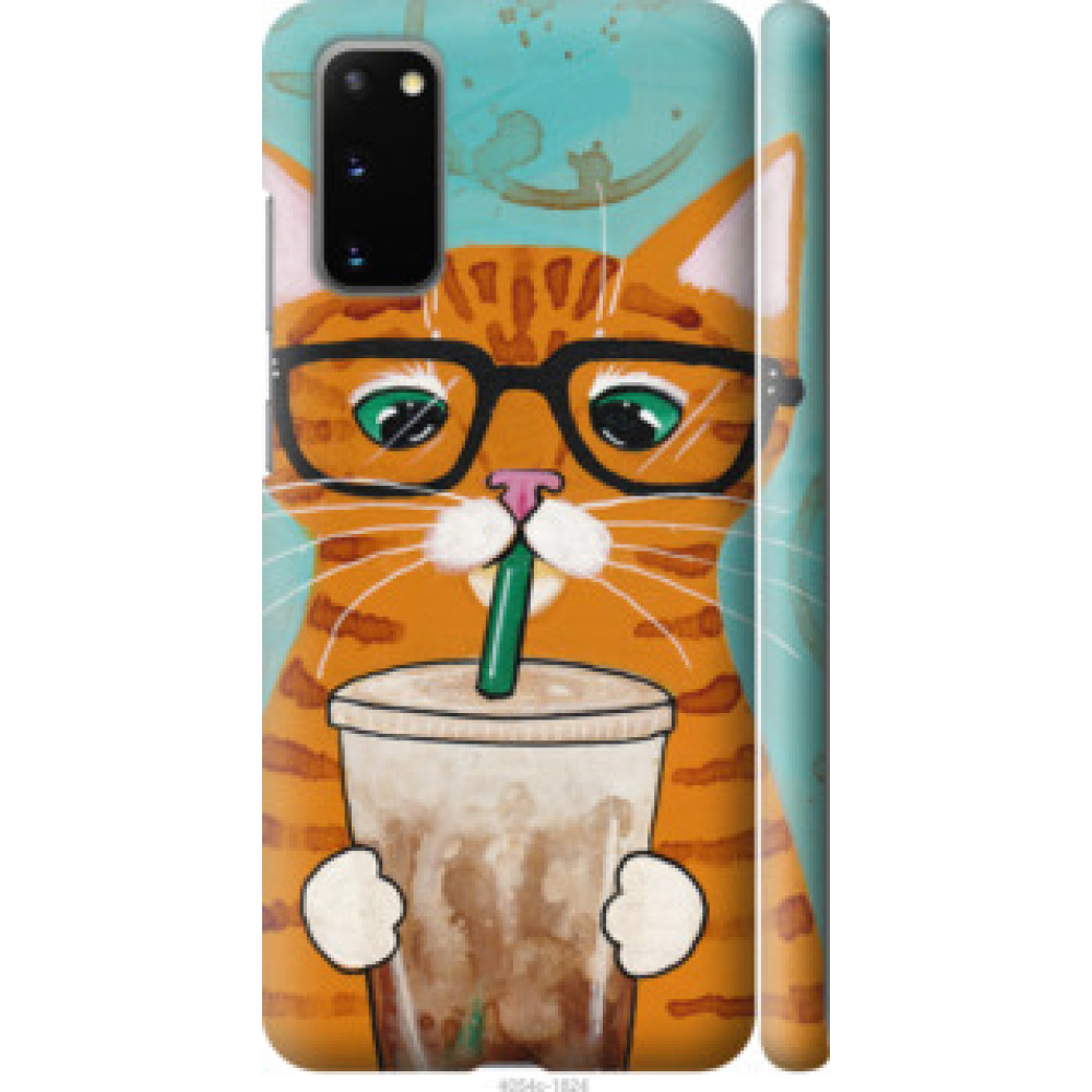 Чехол на Samsung Galaxy S20 Зеленоглазый кот в очках (4054c-1824)