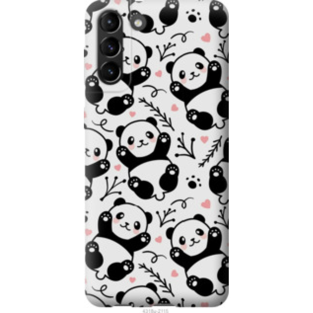 Чехол на Samsung Galaxy S21 Plus Панды (4318c-2115)