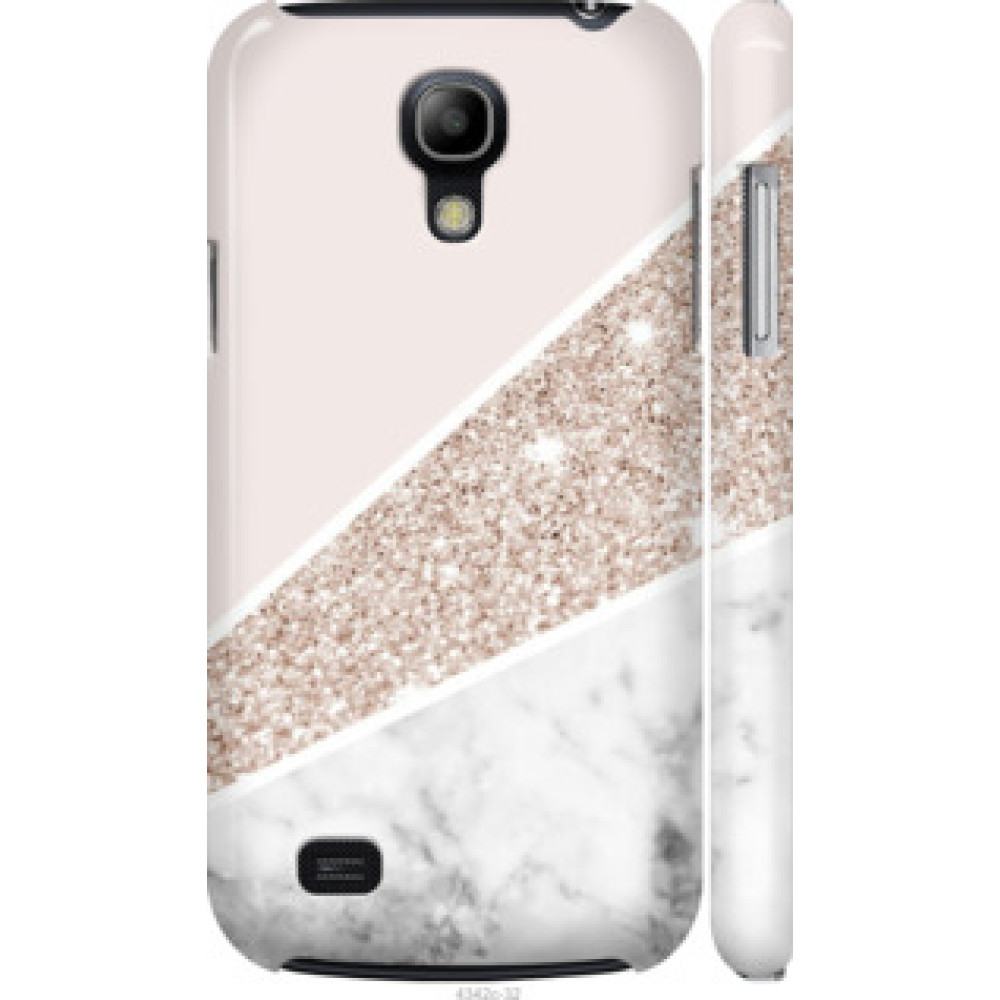 Чехол на Samsung Galaxy S4 mini Duos GT i9192 Пастельный мрамор (4342c-63)