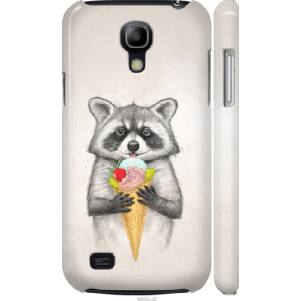 Чехол на Samsung Galaxy S4 mini Duos GT i9192 Енотик с мороженым (4602c-63)