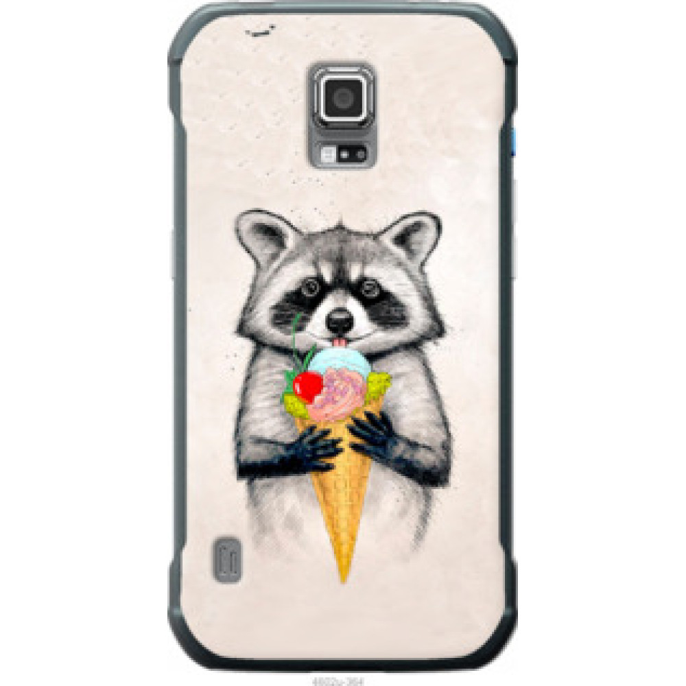 Чехол на Samsung Galaxy S5 Active G870 Енотик с мороженым (4602u-364)