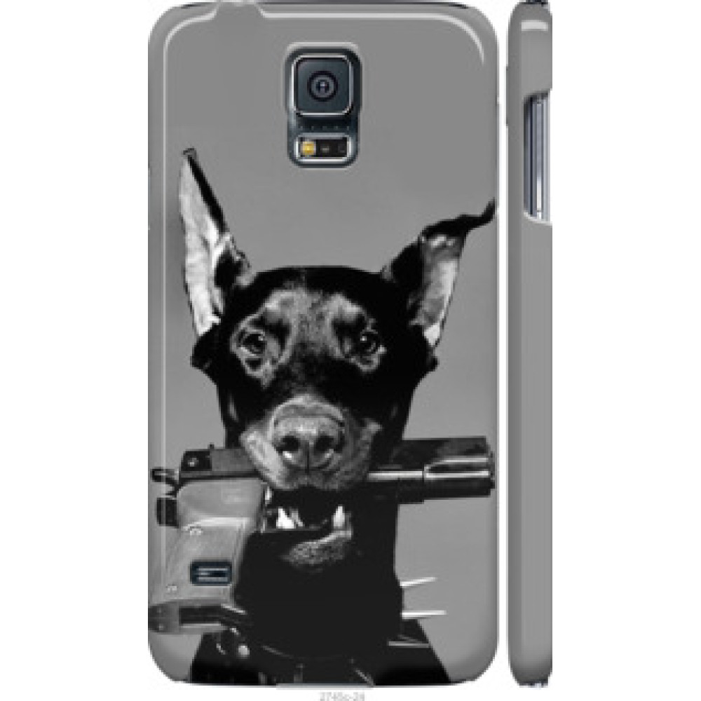 Чехол на Samsung Galaxy S5 Duos SM G900FD Доберман (2745c-62)
