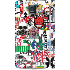 Чехол на Samsung Galaxy S5 Duos SM G900FD Many different logos (4022c-62)