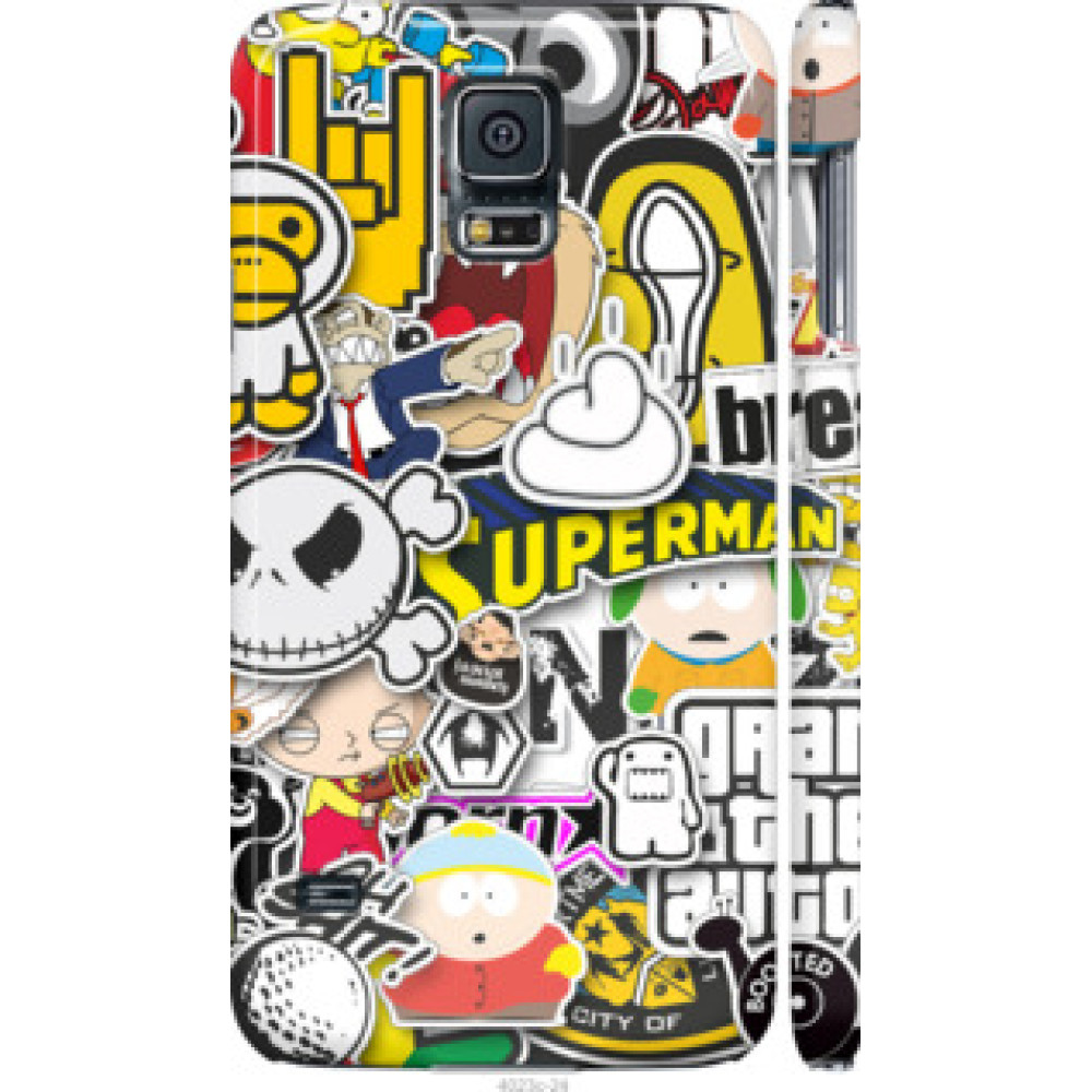 Чехол на Samsung Galaxy S5 Duos SM G900FD Popular logos (4023c-62)