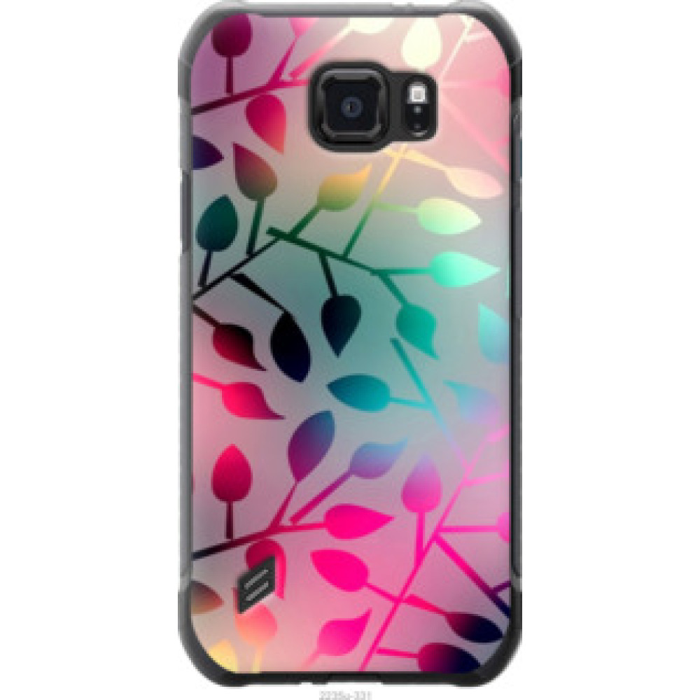 Чехол на Samsung Galaxy S6 active G890 Листья (2235u-331)