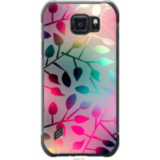 Чехол на Samsung Galaxy S6 active G890 Листья (2235u-331)