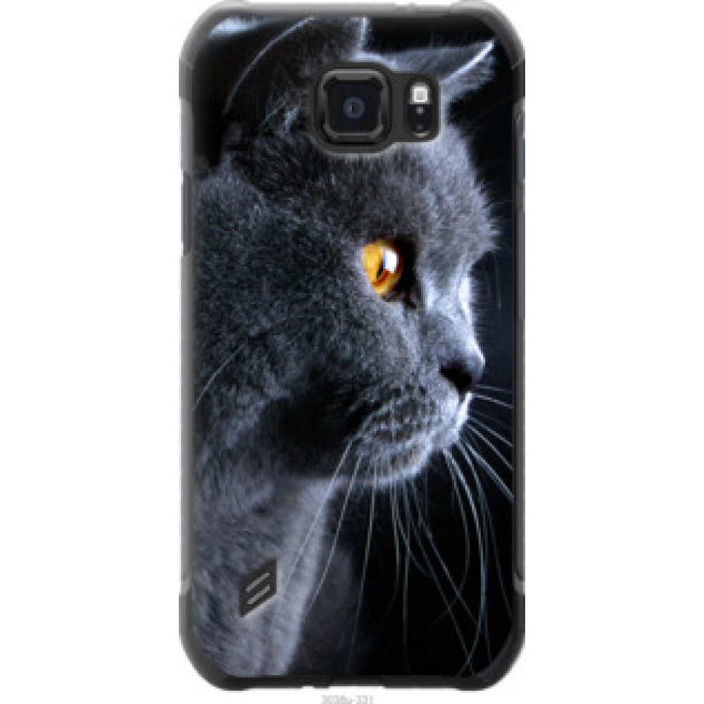 Чехол на Samsung Galaxy S6 active G890 Красивый кот (3038u-331)