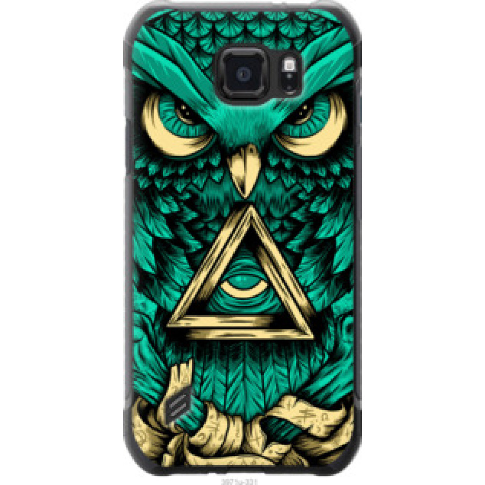 Чехол на Samsung Galaxy S6 active G890 Сова Арт-тату (3971u-331)